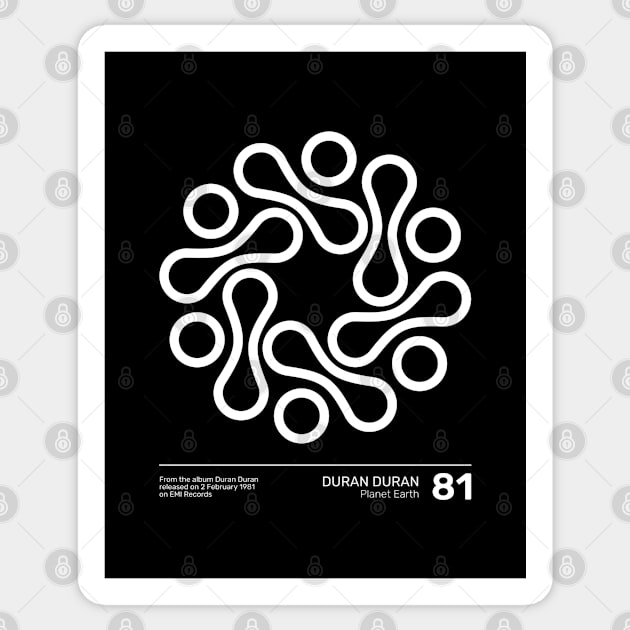 Duran Duran Planet Earth Sticker by Timeless Chaos